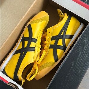 Onitsuka Tiger by Asics Yellow and Black Sneakers